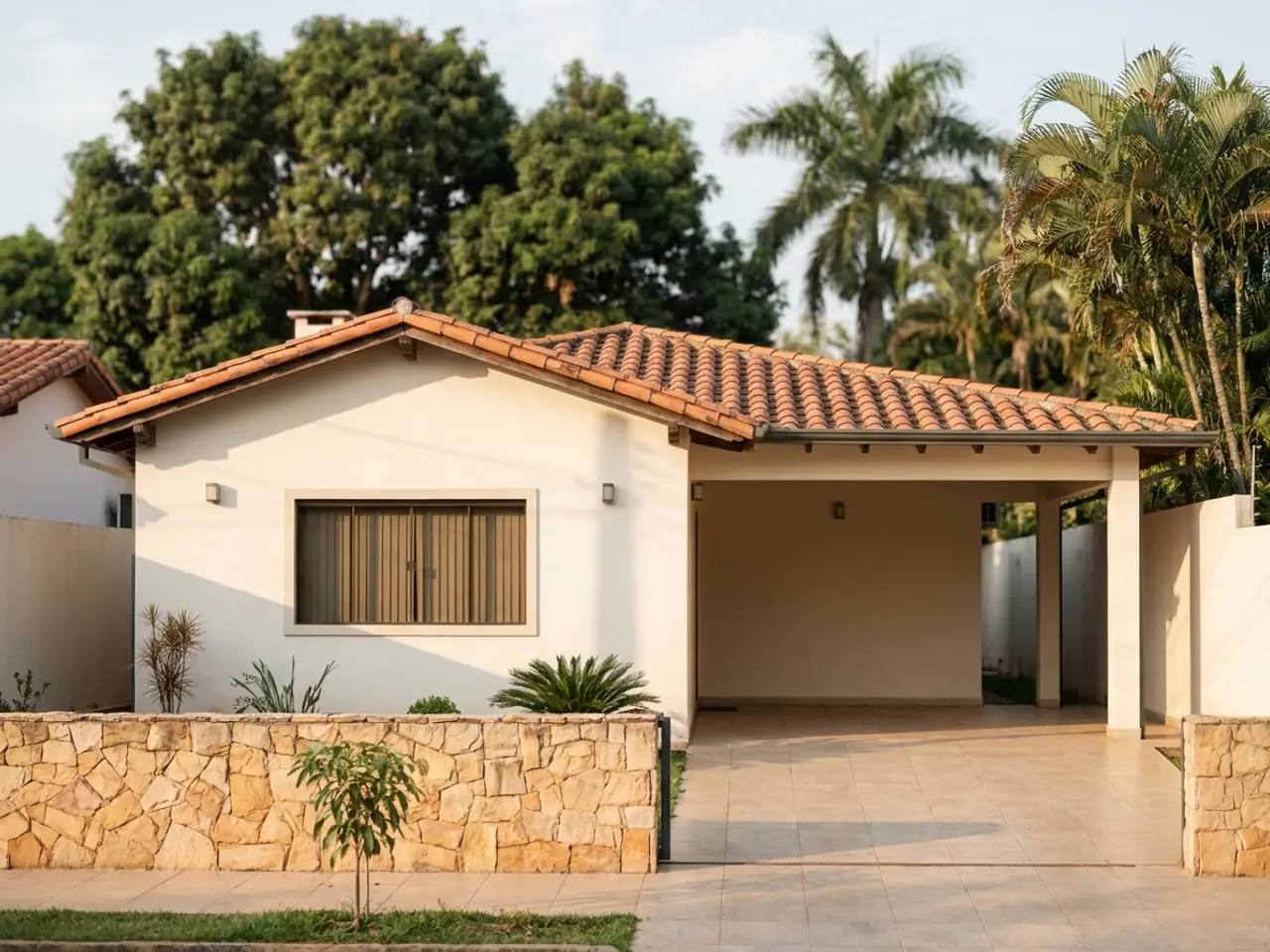 Casa residencial en un barrio de Asunción