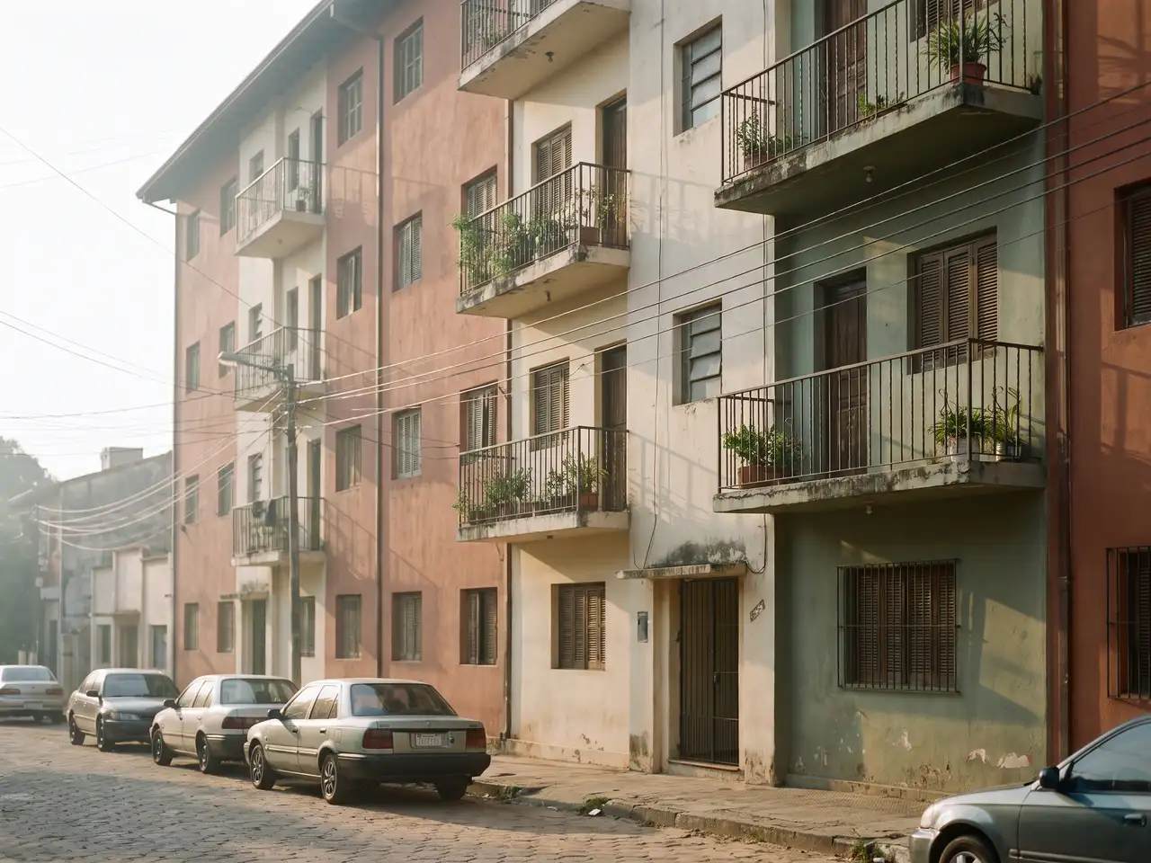 Edificio de departamentos residencial en un barrio de Asunción